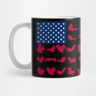 Squirre American Flag Costume Gift Mug